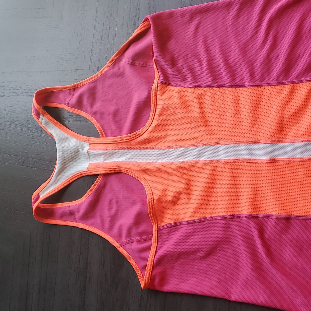 Nike Women's Pink and Orange Tank Top - Picture 8 of 15